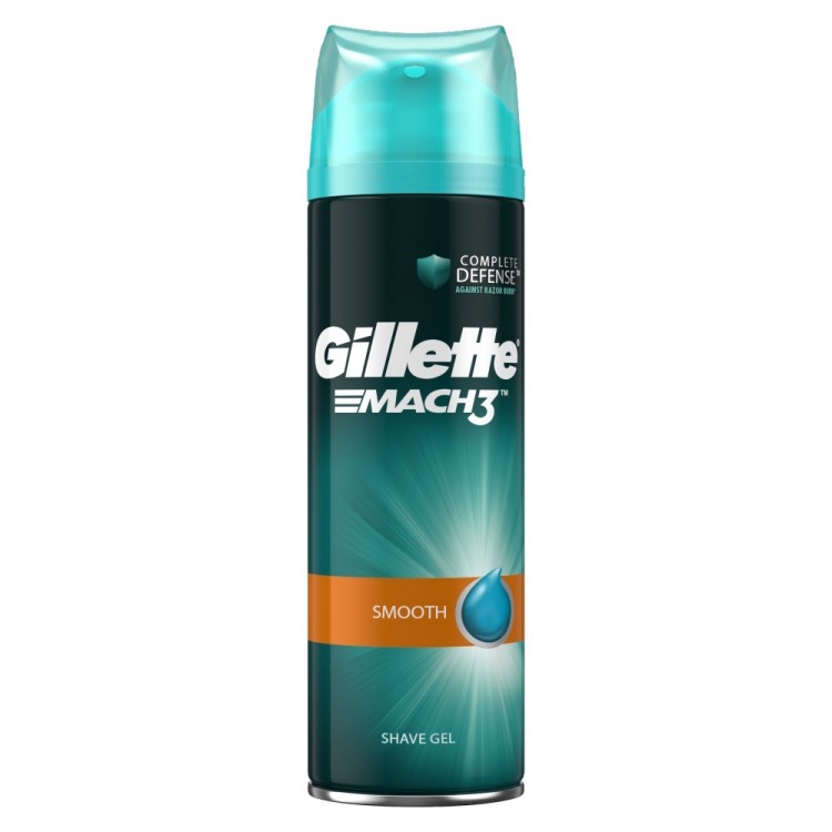 Gillette Mach3 gel Smooth 200ml - Kosmetika Pro muže Péče o obličej Gely a pěny na holení